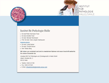 Tablet Screenshot of pathologie-halle.de